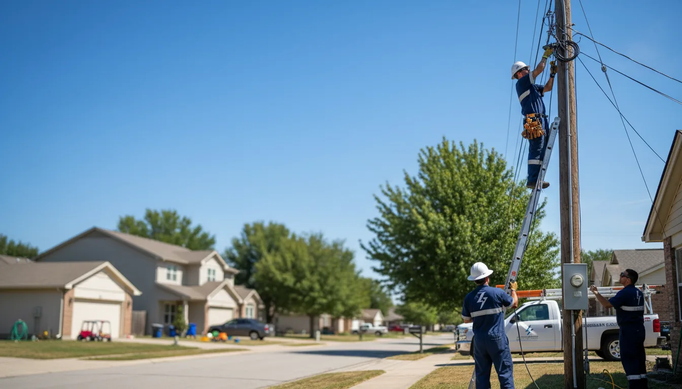 Residential electrician providing installation services in Martin, OH